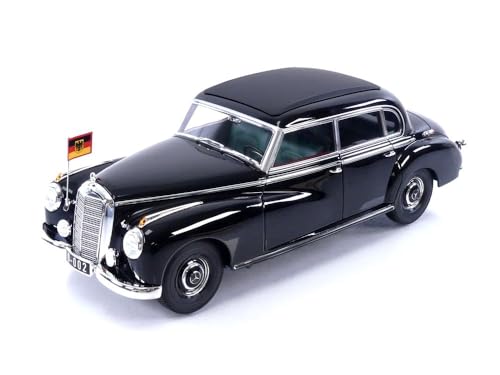 Norev - Mercedes-Benz 300 1955 Konrad Adenauer 1:18 Miniature, 183707, Multicolore, 1/18E