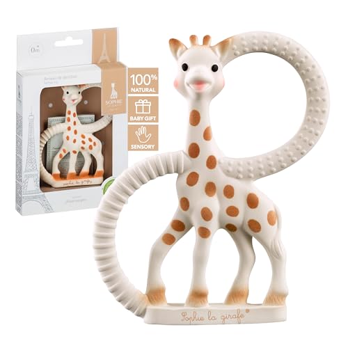 Sophie La Girafe, 2 Anelli Diversi Per Masticare E Alleviare Il Dolore Alle Gengive, Dalla Nascita