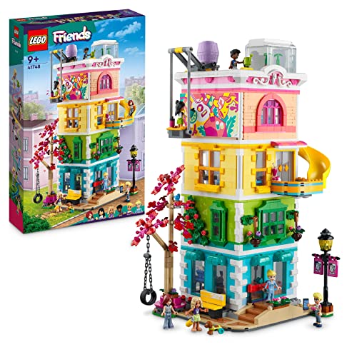 Lego 41748 Friends Centro Comunitario Di Heartlake City, Set Modular Building, Idea Regalo Di Compleanno Per Bambini E Bambine Con Studio D'Arte E Di