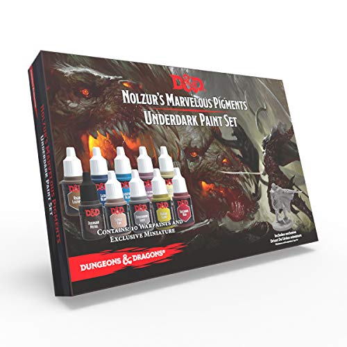 The Army Painter | Dungeons And Dragons Nolzur’S Marvelous Pigments Underdark Paint Set | 10 Colori Acrilici Per Roleplaying, Tabletop Boardgames, War