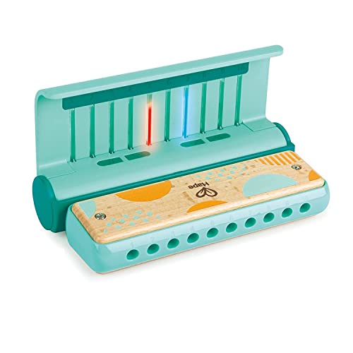 Hape Learn With Lights Harmonica, Musical Toy With Guiding Lights For Kids, Beginners, 3+ Years