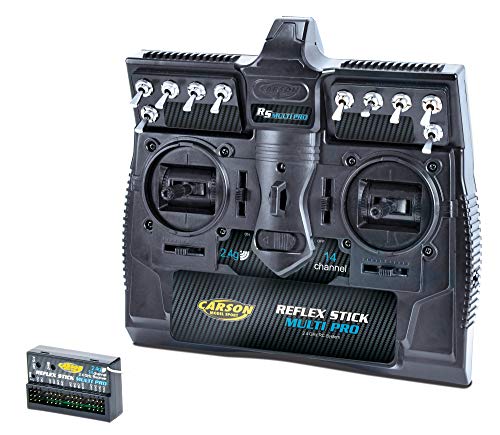 Carson 500501003 - Telecomando A 14 Canali Reflex Stick Multi Pro, 2,4 Ghz
