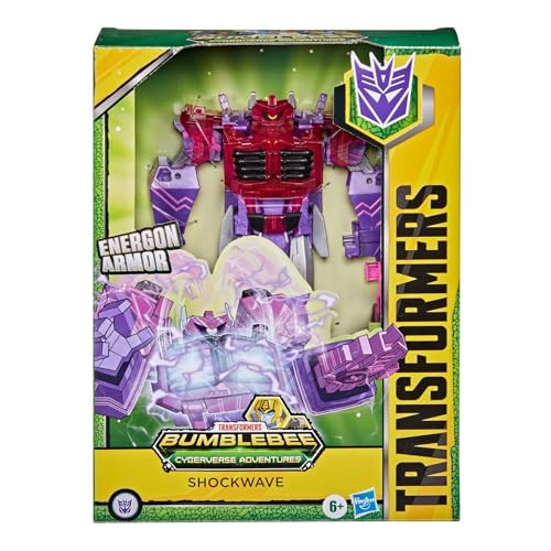 Transformers - Shockwave (Cyberverse Ultimate Class Action Figure Da 22.5 Cm, Si Combina Con L’Armatura Energon Per Potenziarsi)