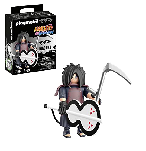 Playmobil Naruto Shippuden 71104 Madara Con Ventaglio Gunbai, Per Grandi E Piccoli Appassionati Di Manga E Anime, Con Dettagliati Accessori, Dai 5 Ann