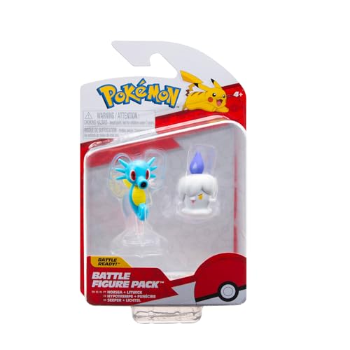Pokemon Battle Figure 2 Pack (Litwick & Horsea) W15