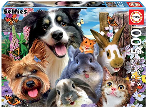 Educa - Puzzle Da 500 Pezzi Per Adulti | Amici Del Patio. Misura: 120 X 85 Cm. Include Colla Fix Puzzle. Consigliato A Partire Dai 14 Anni (19250)