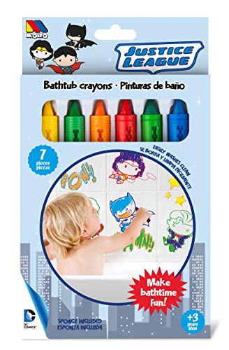 M Molto Bath Crayons - Justice League