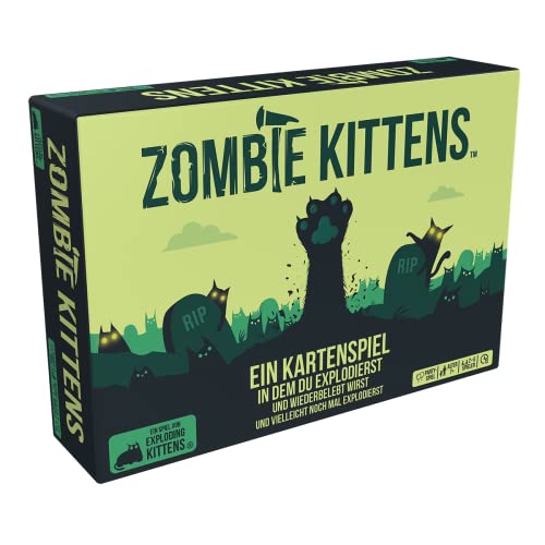 Exploding Kittens- Zombie Kittens Gioco, Colore Multi-Colored, 3. Eigenständig, Exkd0024