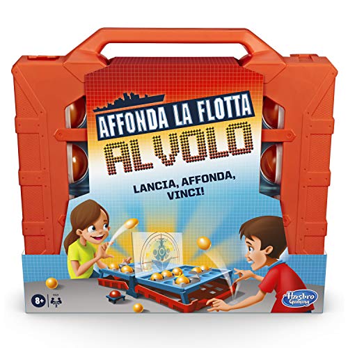 Hasbro Gaming - Affonda La Flotta Al Volo (Gioco In Scatola - Versione In Italiano) Variante Del Classico Gioco In Scatola Affonda La Flotta
