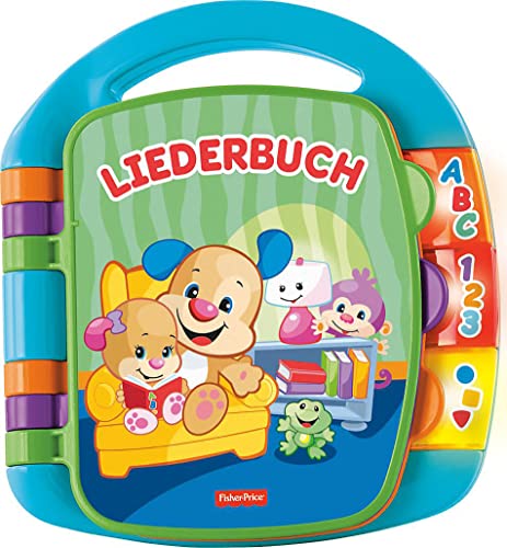 Fisher-Price Il Libro Delle Canzoncine Ridi E Impara, Libricino Con Filastrocche Che Incoraggiano Il Bambino A Girare Le Pagine E Cantare, Giochi Bamb