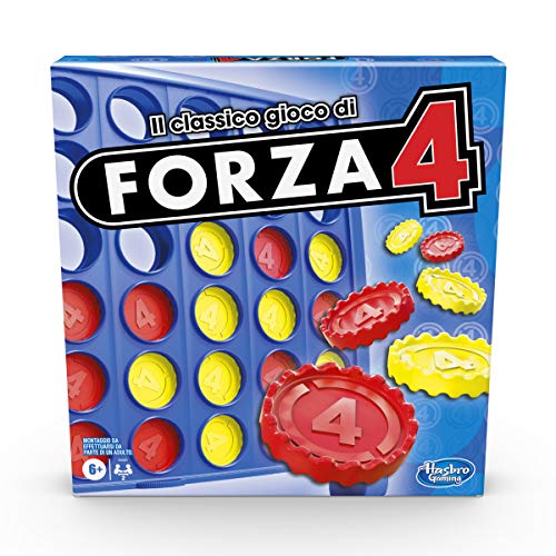 Forza 4 Il Classico Gioco Da Tavolo Di Strategia Per 2 Giocatori, Per Bambini, Bambine, Ragazzi E Ragazze Da 6 Anni In Su, Divertente Intrattenimento