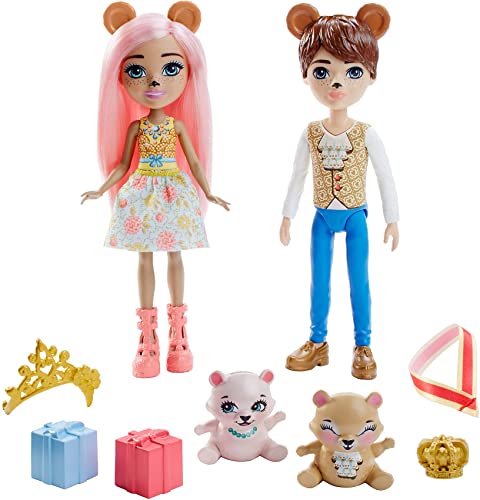 Enchantimals- Bambola Braylee Con Amico Cucciolo Bannon L'Orso, Giocattolo Per Bambini 3+ Anni, Gyj07