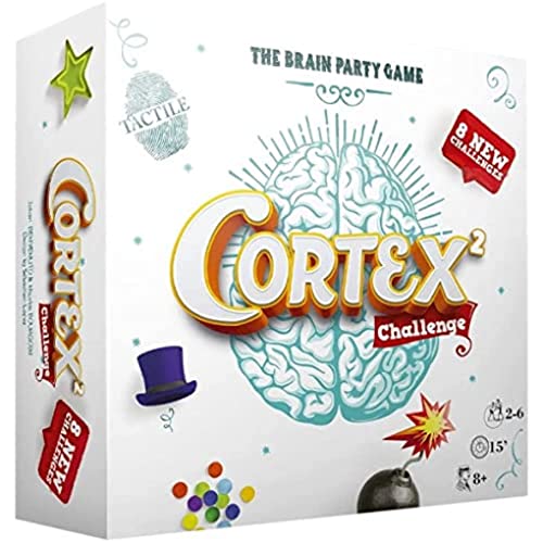 Asmodee - Cortex² Challenge, Bianco - Gioco Da Tavolo, Sfide Per Il Cervello, 2-6 Giocatori, 8+ Anni, Edizione In Italiano
