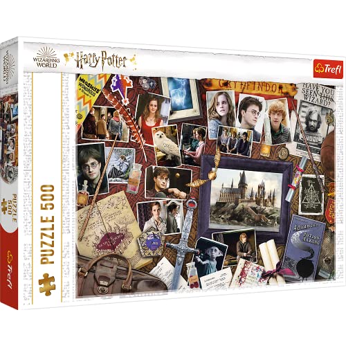 Trefl 916 37400 Ea 500Pcs Harry Potter, Red