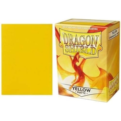 Arcane Tinmen Aps Art11014 'Dragon Shield' Card Game, Matte Yellow