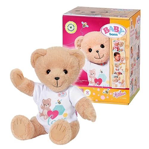 Baby Born Orsacchiotto Bianco 835388 - Orsacchiotto Di Peluche Da 36 Cm - Include Completino Bianco E Accessori - Può Indossare Gli Abiti Di Baby Born