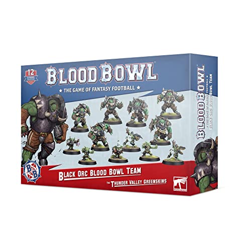 Games Workshop - Blood Bowl: Black Orc Team (I Verdi Della Valle Del Tuono)