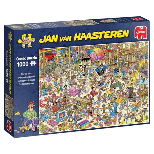 Jumbo- The Toy Shop 1000 Pcs Jigsaw Puzzle, Colore Multi Kleuren, 19073