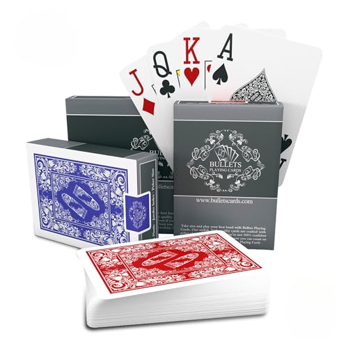 Bullets Playing Cards Carte Poker Professionali Plastificate