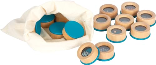 Small Foot Memo Uditivo Sensory, Gioco Sensoriale Acustico Per Bambini, Con 16 Scatoline In Legno Piene, Da 3 Anni, 12468