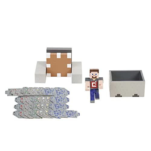 Mattel Minecraft Mayhem Playset Con Personaggio E Blocchi, Giocattolo Per Bambini 6+ Anni, Gvl55