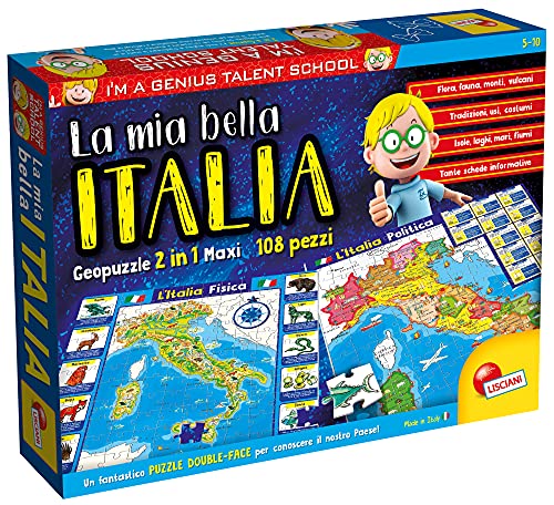 Lisciani Giochi I'M A Genius: La Mia Bella Italia, Geopuzzle, Colore Multicolore, 80571