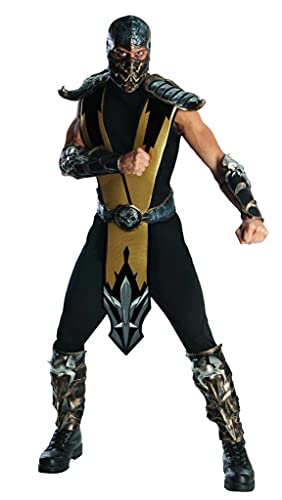 Rubies Costume Co - Costume Dei Personaggi Di Mortal Kombat, Scorpion, Per Adulti, Color Oro