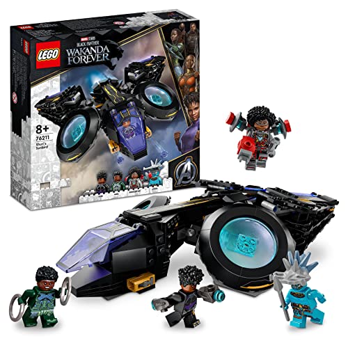 Lego Marvel Sunbird Di Shuri, Aereo Giocattolo Di Black Panther, Giochi Per Bambini E Bambine Con Supereroi Dal Film Wakanda Forever, Idee Regalo 7621