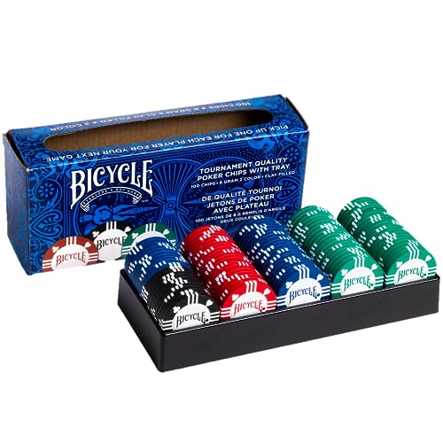 United States Playing Card Company (Bicycle/Bee/Aviator)- Chip Da Gioco, Colore Black, Blue, Green, Red, 1006305