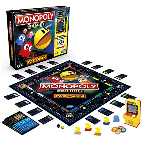 Monopoly Arcade Pac-Man - Gioco Da Tavolo Monopoly Per Bambini A Partire Dagli 8 Anni In Su, Inclusa Banca/Videogioco