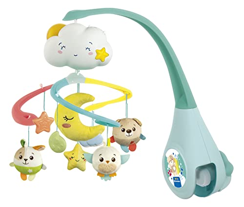 Clementoni- Sweet And Dream Cot Mobile Culla O Lettino, Gioco Elettronico Primi Mesi, Luci E Suoni, Giostrina Neonato, Multicolore, 17710