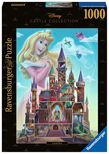 Ravensburger - Puzzle Aurora - Disney Castles, Collezione Disney Collector'S Edition, 1000 Pezzi, Idea Regalo, Per Lei O Lui, Puzzle Adulti