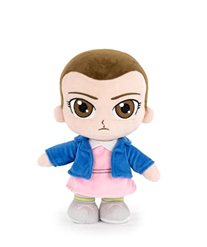 Famosa Softies - Peluche Eleven Di Stranger Things, Bambola Morbida, 26 Cm, Consistenza Morbida E Imbottitura In Fibra Riciclata Al 100%, Per Fan Dell
