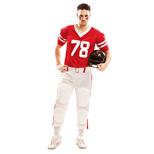 Partychimp 83-02640 - Costume Da Giocatore Di Rugby Da Uomo, S, Rosso