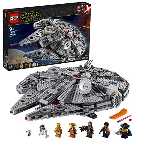 Lego Star Wars Millennium Falcon, Giochi Per Bambini E Bambine Da 9 Anni, Modellino Da Costruire Di Astronave Giocattolo Con Le Minifigure Di Finn, Ch