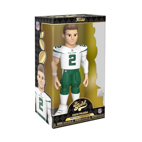 Funko Gold 12" Nfl: Ny Jets - Zach Wilson - Probabilità Di 1/6 Per La Variante Chase - Figura D'Azione In Vinile Da Collezione - Idea Regalo Per Il Co