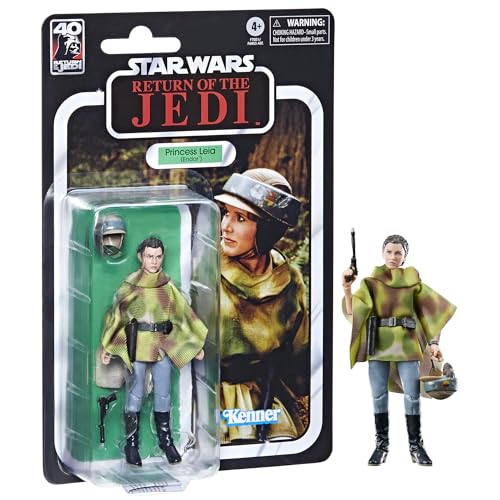 Star Wars Hasbro The Black Series, Principessa Leila (Endor), Action Figure Collezionabili Per Adulti Da 15 Cm Ispirate Al Film Ritorno Dello Jedi, Da