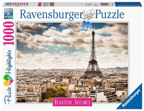 Ravensburger - Puzzle Paris, Collezione Beautiful Skylines, 1000 Pezzi, Idea Regalo, Per Lei O Lui, Puzzle Adulti