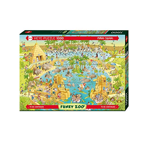 Heye- Puzzle Habitat Del Nilo, 1000 Pezzi, Multicolore, 29693