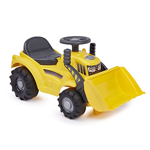 Ecoiffier- Portatore Tracto Pala Jouets Ecoiffier-497-Portatore Gioco All'Aperto Per Bambini-12-36 Mesi-Origine Francia Garanzia, Colore Giallo, 497