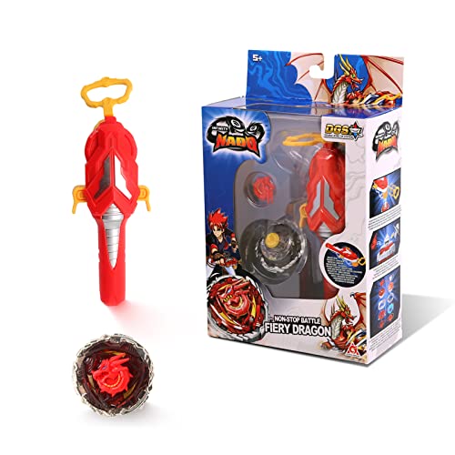 Infinity Nado Fiery Dragon – Trottola Nado Non Stop Con Lanciatore Magnetico E Anello In Metallo, Giocattolo Per Bambini Dai 5 Anni In Su, Eu634302, M