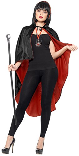Vampire Kit, Black, With Reversible Cape, Detachable Cane & Metal Medallion