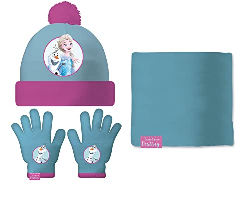 Disney Frozen-Set Gorro/Buff/Gua 48/51, Colore, Wd14726