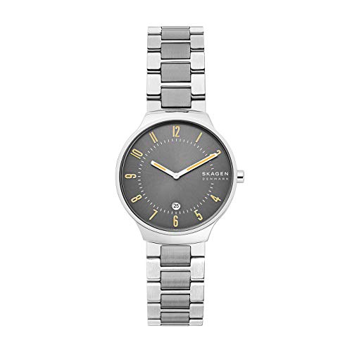 Skagen Orologio Analogico Quarzo Da Uomo Con Cinturino In Acciaio Inossidabile, Skw6523