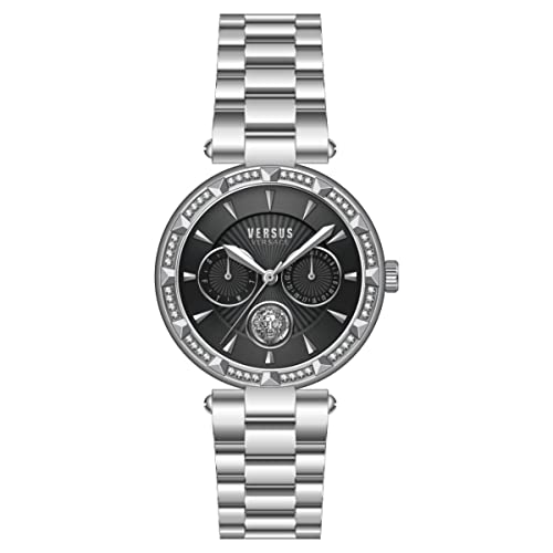 Versus Versace Vspos3821 - Orologio Da Donna Sertie Crystal Multifunzione