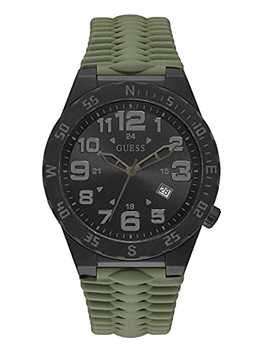 Guess Orologio Analogico Quarzo Da Uomo Con Cinturino In Silicone Gw0322G2