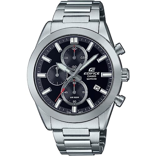Casio Orologio Cronografo Al Quarzo Uomo Con Cinturino In Acciaio Inossidabile Efb-710D-1Avuef