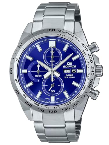 Casio Orologio Cronógrafo Al Quarzo Uomo Con Cinturino In Acciaio Inossidabile Efr-574D-2Avuef