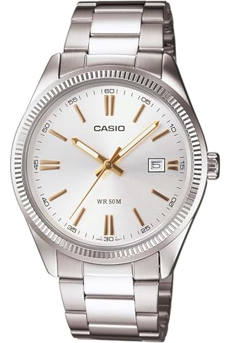 Casio Mtp-1302D-7A2Vdf A488 - Orologio Da Polso Per Uomo, Cinturino In Acciaio Inox, Argento