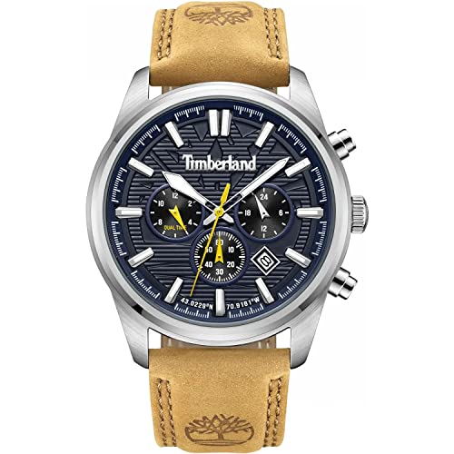 Timberland Orologio Analogico Al Quarzo Unisex-Adulto Con Cinturino In Pelle Tdwgf0009602